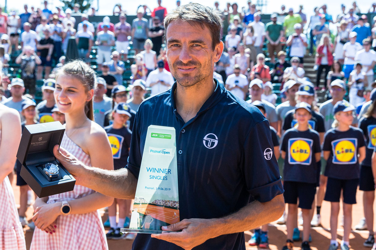 Ceremonia nagrodzenia finalistow i zwyciezcy turnieju singlowego - Poznan Open 2019 - 09.06.2019 r.